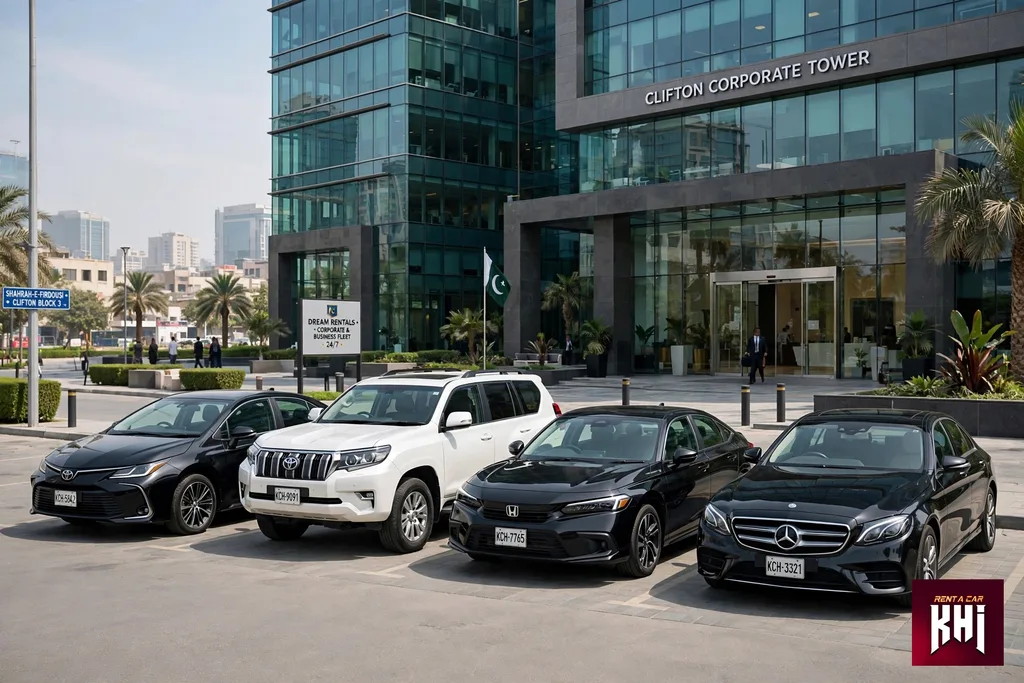 Chauffeur-driven business car rental Karachi